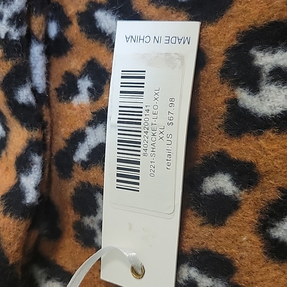 NWT Simply Southern 2xl leopard print shacket - Picture 9 of 9